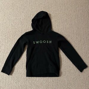 Nike Black Hoodie with Green Accents